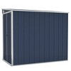 vidaXL Wall-mounted Garden Shed Anthracite 46.5"x76.4"x70.1" Steel - 2 of 4