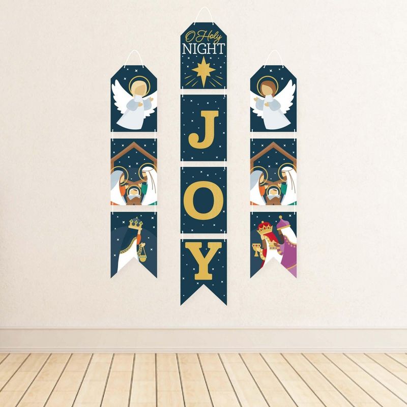 Big Dot of Happiness Holy Nativity - Hanging Vertical Paper Door Banners - Manger Scene Religious Christmas Wall Decoration Kit - Indoor Door Decor, 3 of 8