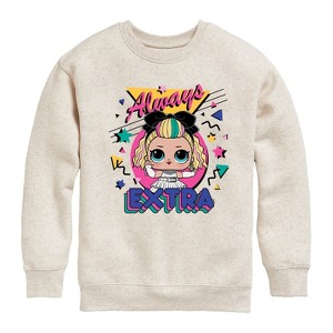 Boys' - LOL Surprise! - Always Extra Graphic Long Sleeve Fleece Sweatshirt - 1 of 4