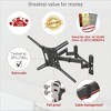 Barkan 13" - 90" Full Motion, Dual Arm TV Wall Mount - Extension, Swivel & Tilt - 3 of 4