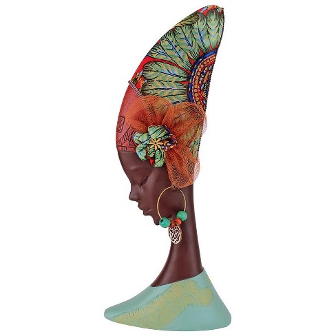 Design Toscano African Gele Headdresses Maiden Sculpture: Turban - image 1 of 4