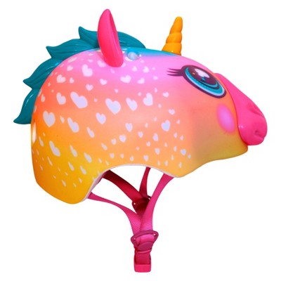 raskullz rainbow unicorn child bike helmet