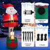 Tangkula 8FT Tall Christmas Inflatable Hot Air Balloon Blow Up Santa Claus On Balloon with Reindeer Xmas Inflatable Decoration with Bright LED Lights - 3 of 4