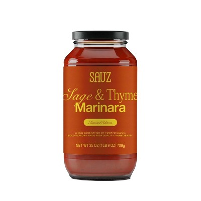 Sauz Sage and Thyme Marinara Tomato Sauce - 25oz