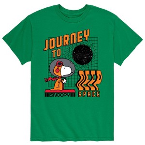 Men's - Peanuts - Snoopy Space Beagle Astronaunt Short Sleeve Graphic T-Shirt - 1 of 4
