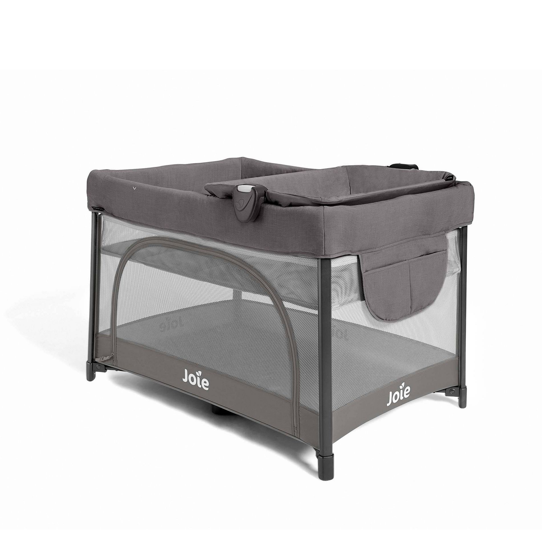 Joie Sesame LX One-Hand Fold Playard with Bassinet & Folding Changer - Thunder