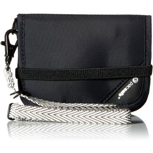Pacsafe RFIDsafe V50 Anti Theft RFID Blocking Compact Wallet Black - 1 of 4