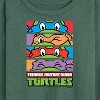 Women's - Teenage Mutant Ninja Turtles - Stacked Faces Lightweight French Terry Wide Neck Long Sleeve Shirt - 2 of 4