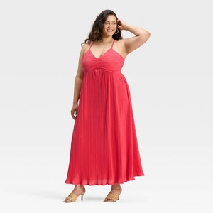 Women's Pleated Maxi Dress - A New Day™ - 1 of 3