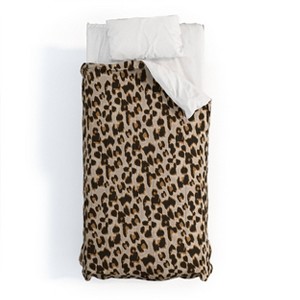 Deny Designs Iveta Abolina Brown Leopard Twin/Twin Xl Comforter and Sham Set (2-3pc Set) - 1 of 4
