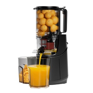 Slow Masticating Juicer With 6.1" Large Feed Chute - Cold Press Juice Extractor For Whole Fruits & Vegetables