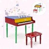 Infans 30-Key Classic Baby Grand Piano Toddler Toy Wood w/ Bench & Music Rack Colorful - 2 of 4