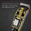 Remington HC5855 Virtually Indestructible Haircut Kit & Beard Trimmer, Hair Clippers for Men (15 pieces) , Yellow - 4 of 4