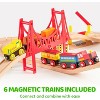 Joyfy 110Pcs Wooden Train Set - Urban Journey, City Scene Railway Set Xmas Birthday Party Toy Gift for Kids Toddlers Boys Girls Ages 2-8 - 3 of 4