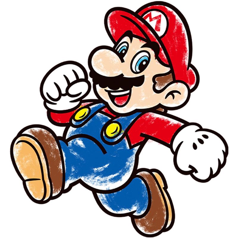 Men's Nintendo Jumping Mario Baseball Tee, 2 of 5