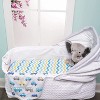 Everyday Kids 2-Pack Bassinet Sheets - 100% Cotton Jersey Knit Cars & Chevron, Fits Bassinet, Bedside Co-Sleeper, Oval & Rectangle Mattresses - 3 of 4
