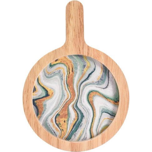 10 Round Wooden Paddle Serving Board - Hearth & Hand™ With