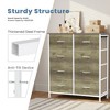 CAVINAS 7-Drawer Tall Dresser for Bedroom, Versatile Fabric Chest of Drawers, Storage Cabinet with Wooden Top for Closet/Entryway/Nursery - 4 of 4