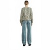 Women's Leopard Tie Front Blouse - Aaron & Amber - 2 of 4