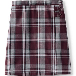 Lands' End School Uniform Kids Plaid A-line Skirt Below the Knee - 1 of 2