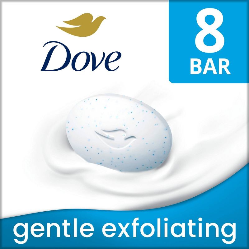 Dove Beauty Gentle Exfoliating Beauty Bar Soap, 1 of 13