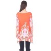 Women's Scoop Neck Printed Yanette Tunic Top - White Mark - 3 of 3