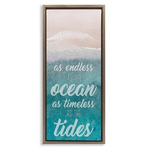 Stupell Industries Timeless As Tides Beach Phrase, 15" x 31" - 1 of 4