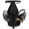 Allegra K Women's Mesh Bow Tie Ankle Strap Stiletto High Heels Pumps - 3 of 4