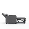 NicBex Modern Pull Out Sofa Bed Convertible Single Sofa Chair with Adjustable Back and USB Port for Living Room - 4 of 4