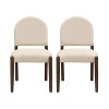 Christopher Knight Home Boyle Mid Century Fabric Upholstered Dining Chairs with Back (Set of 2) - 2 of 4