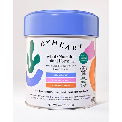 Byheart Whole Nutrition Powder Infant Formula - 24oz : Target