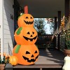 Tangkula Halloween Decoration Inflatable 3-Pumpkin Stack 5.2 Ft Halloween Pumpkin Lantern W/ Internal LED Bulbs - 3 of 4