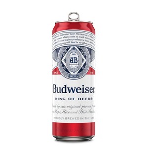 Budweiser American Lager Beer - 25 fl oz Can - 1 of 4