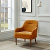 NicBex Chenille Accent Chair,Upholstered Living Room Chairs with Mid-Height Backrest and Wood Legs,Modern Armchair,Accent Chairs for Bedroom - 4 of 4