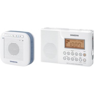Sangean H201P Portable Waterproof Bluetooth Speaker and Portable AM/FM/Weather Alert Digital Tuning Waterproof Shower Radio - 1 of 2