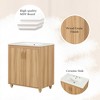 MAYEERTY 30" Bathroom Vanity with Sink Multi-functional Cabinet Doors Drawer MDF Natural - 3 of 4