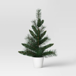 21" Christmas Tree with White Pot - Wondershop™ - 1 of 3