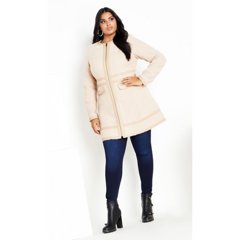 Plus size winter hot sale coats target