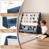 Kids Bookshelf and Toy Storage Organizer, Multifunctional 4 Tier Wooden Kids Book Shelf with Bookcase Display Stand in Kids Room - 4 of 4