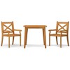 vidaXL Garden Dining Set Natural wood Solid Acacia wood with an oil finish - 2 of 4