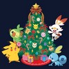 Juniors Womens Pokemon Christmas Tree Friends Cowl Neck Sweatshirt - 2 of 4