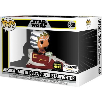 Funko Pop! Ride Super Deluxe: Star Wars Hyperspace Heroes - Ahsoka Tano in Delta 7 Jedi Starfighter, Exclusive #638 #73706