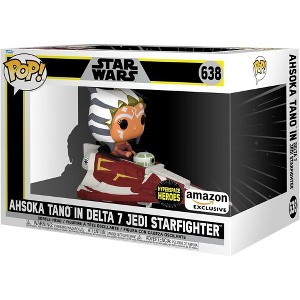 Funko Pop! Ride Super Deluxe: Star Wars Hyperspace Heroes - Ahsoka Tano in Delta 7 Jedi Starfighter, Exclusive #638 #73706 - 1 of 4