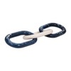 Decorative Oval Interlocking Link Chain for Home Decor - Modern Decorative Object for Shelf Accent or Living Room Decoration - 21", Blue - 4 of 4