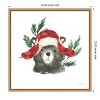 Amanti Art Critter Greetings V by Jenaya Jackson Canvas Wall Art Print Framed 22-in. W x 22-in. H. - 4 of 4