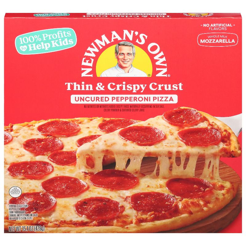 Newman&#39;s Own All Natural Thin &#38; Crispy Uncured Pepperoni Frozen Pizza - 15.1oz, 1 of 10