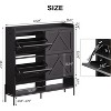 Large Shoe Cabinet with 4 Flip Drawers, Freestanding Hidden Shoe Organizer for Hallway, Bedroom, Apartment - 2 of 4