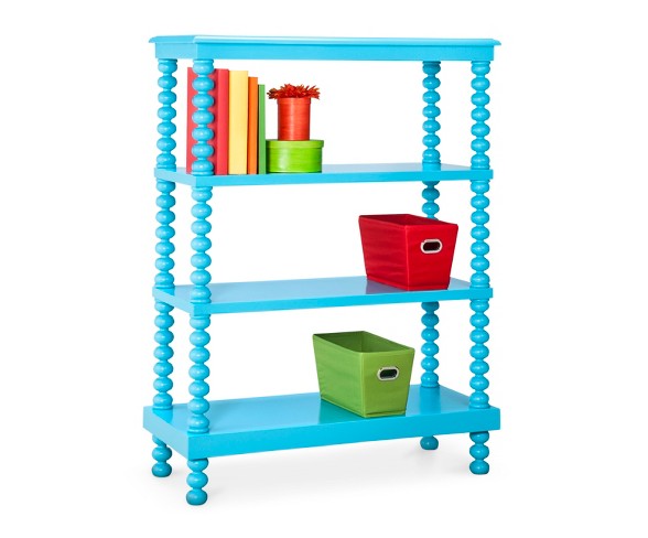 Jenny Lind 3-Shelf Kids Bookcase - Teal