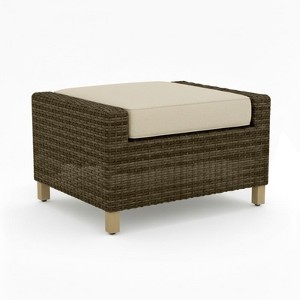 Covers&All San Marino Ottoman with Aluminum Frame and Sunbrella Cushion - 1 of 4