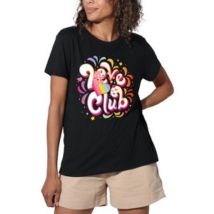 Women's Care Bears Love Club With LoveALot Bear Loose T-Shirt - 1 of 4